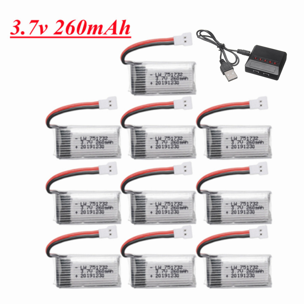 Eachine Drone E010 - リモートコントロールドローン用リポバッテリー,クワッドコプター用スペアパーツ,eachine h8 h36 e010 e011 e012
