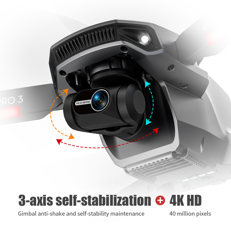 ドローンL106pro 3,4K 5g,wifi,fpv,折 - Drone Gimbal Brushless のレビューと価格