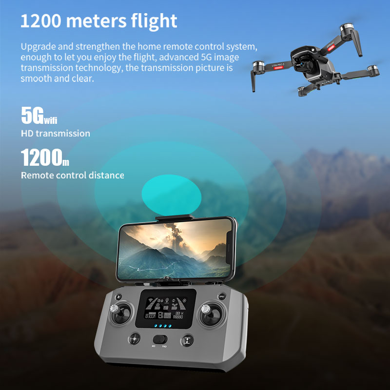 ドローンL106pro 3,4K 5g,wifi,fpv,折 - Drone Gimbal Brushless のレビューと価格